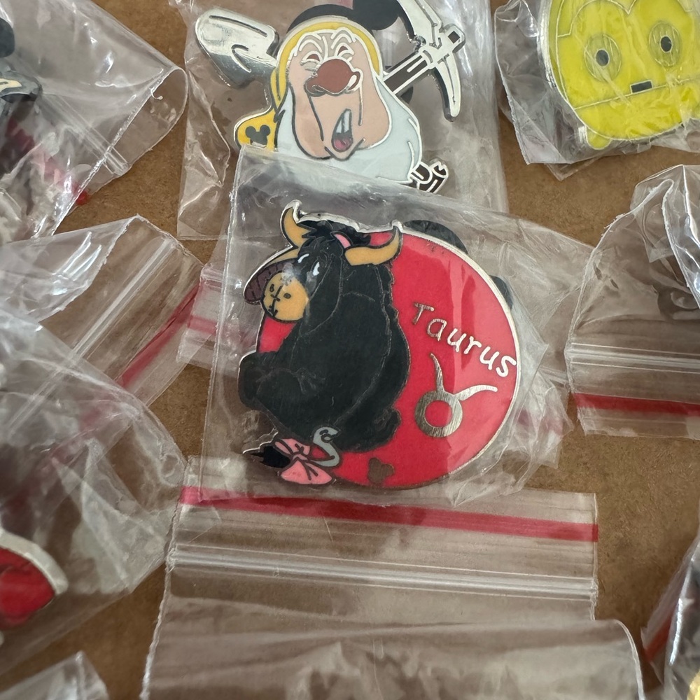 Disney Eeyore from Winnie the Pooh Taurus Zodiac Trading Pin